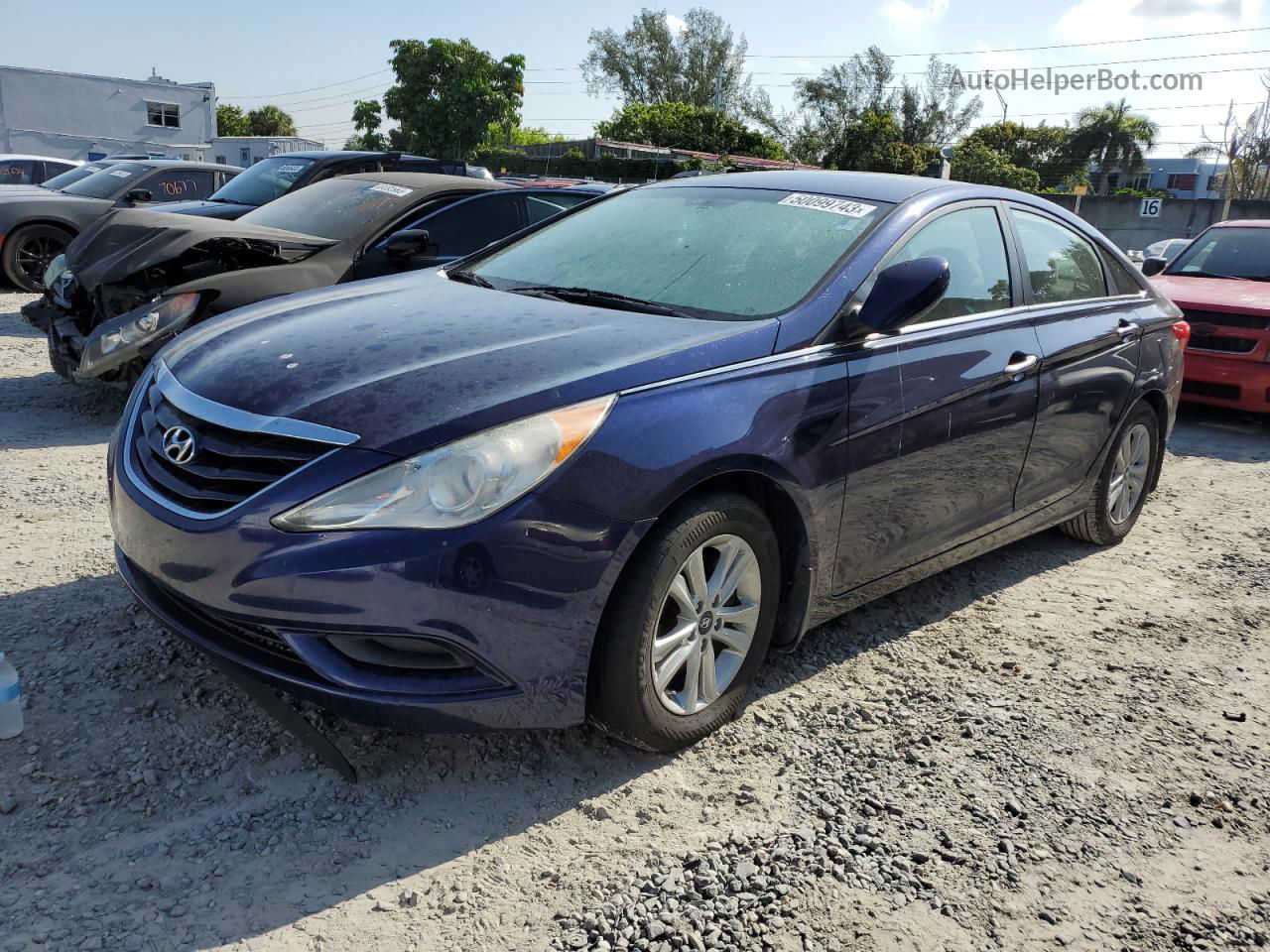 2012 Hyundai Sonata Gls Blue vin: 5NPEB4AC4CH393377