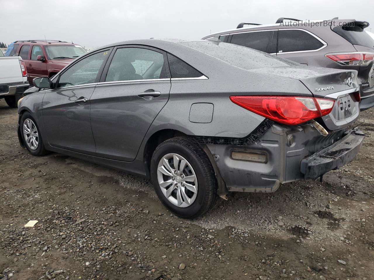 2012 Hyundai Sonata Gls Gray vin: 5NPEB4AC4CH464237