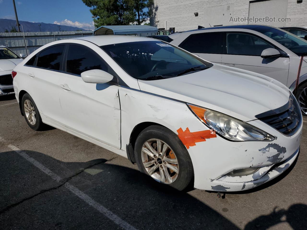 2013 Hyundai Sonata Gls White vin: 5NPEB4AC4DH512613