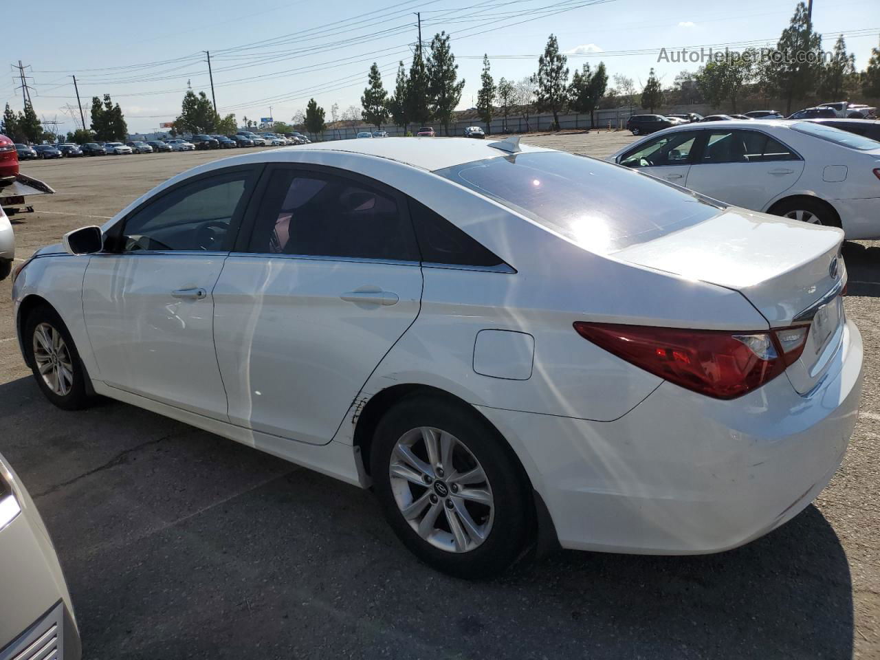 2013 Hyundai Sonata Gls White vin: 5NPEB4AC4DH512613