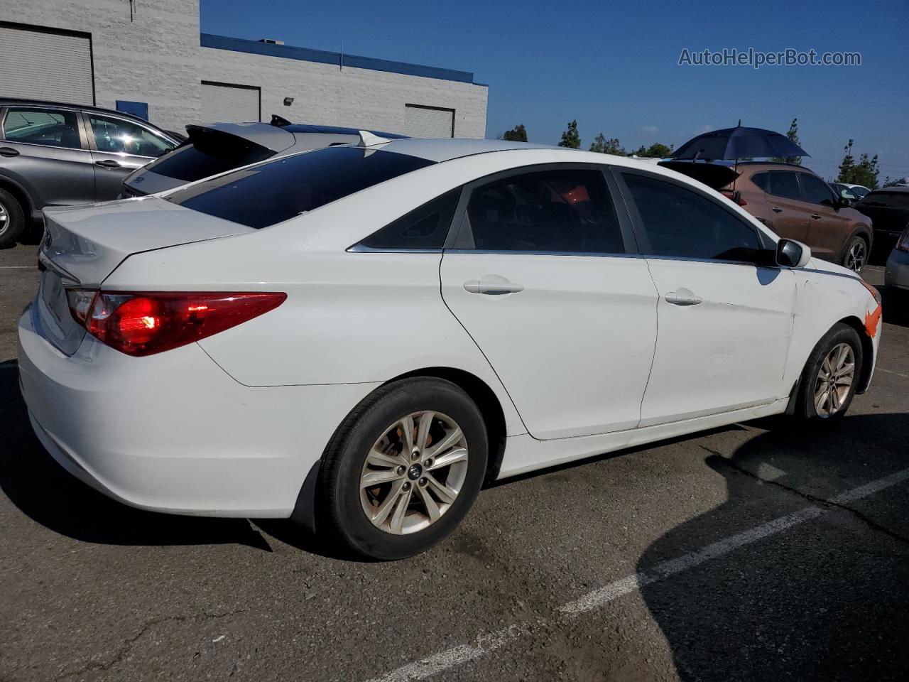 2013 Hyundai Sonata Gls White vin: 5NPEB4AC4DH512613