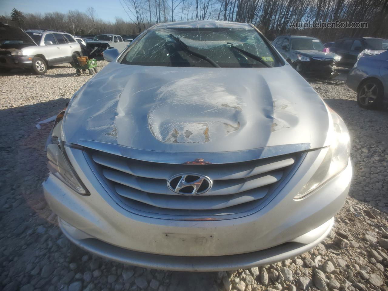 2013 Hyundai Sonata Gls Gray vin: 5NPEB4AC4DH587862