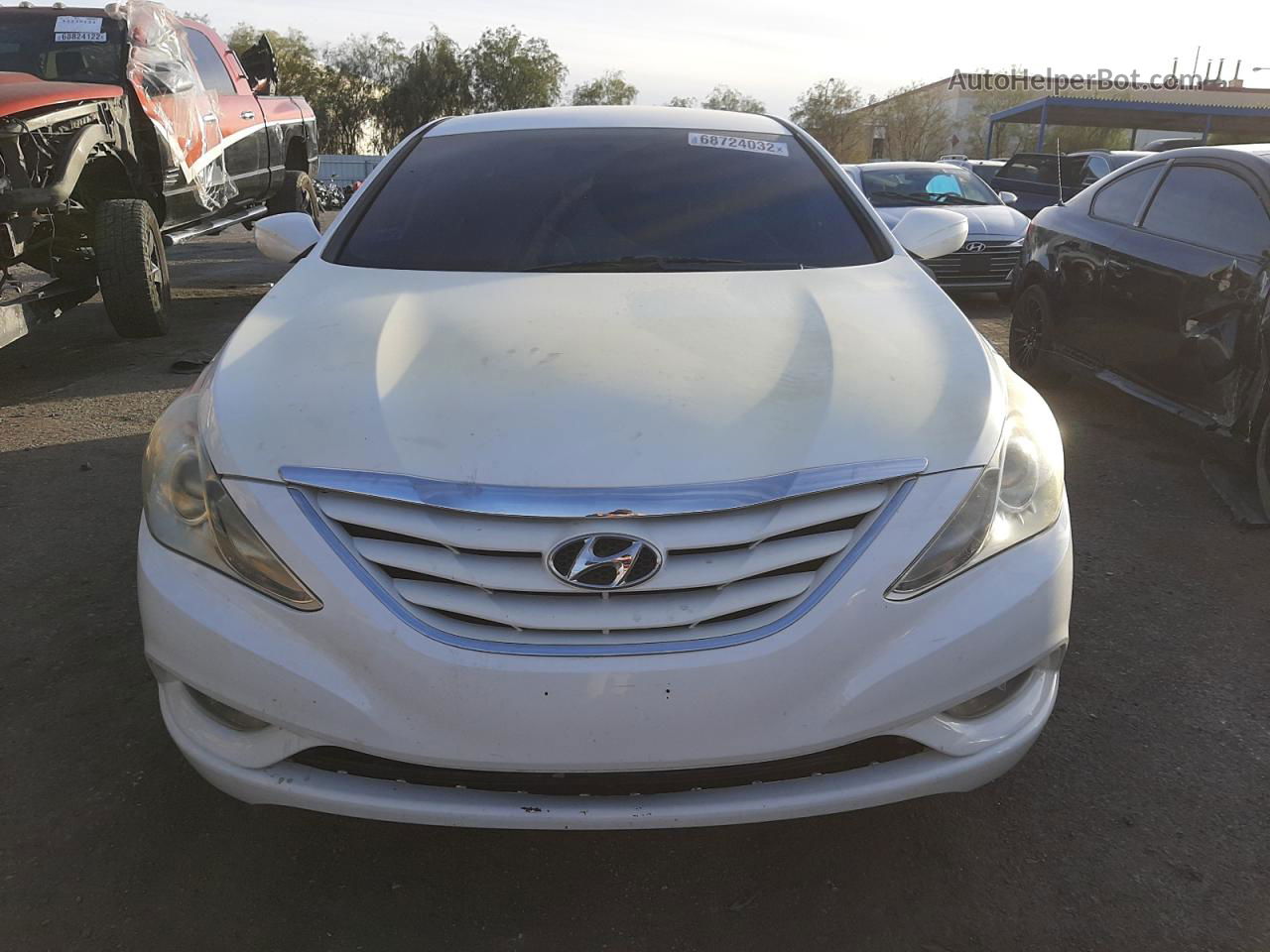 2013 Hyundai Sonata Gls White vin: 5NPEB4AC4DH668280