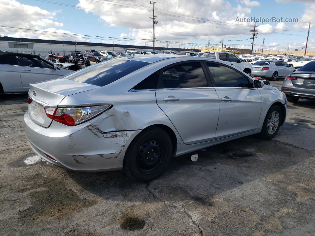 2013 Hyundai Sonata Gls Silver vin: 5NPEB4AC4DH682616