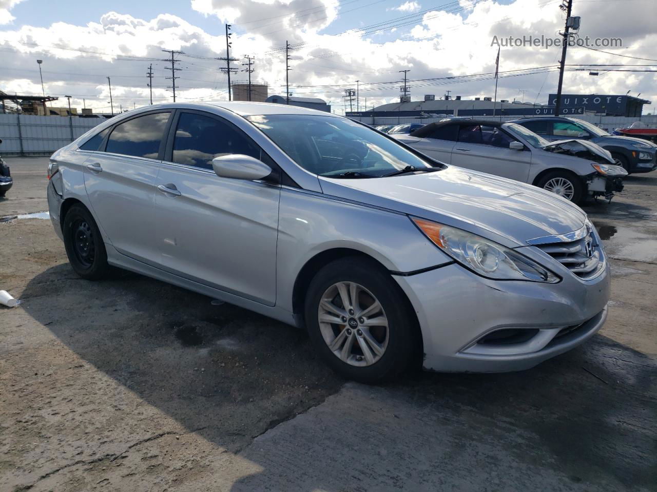 2013 Hyundai Sonata Gls Silver vin: 5NPEB4AC4DH682616