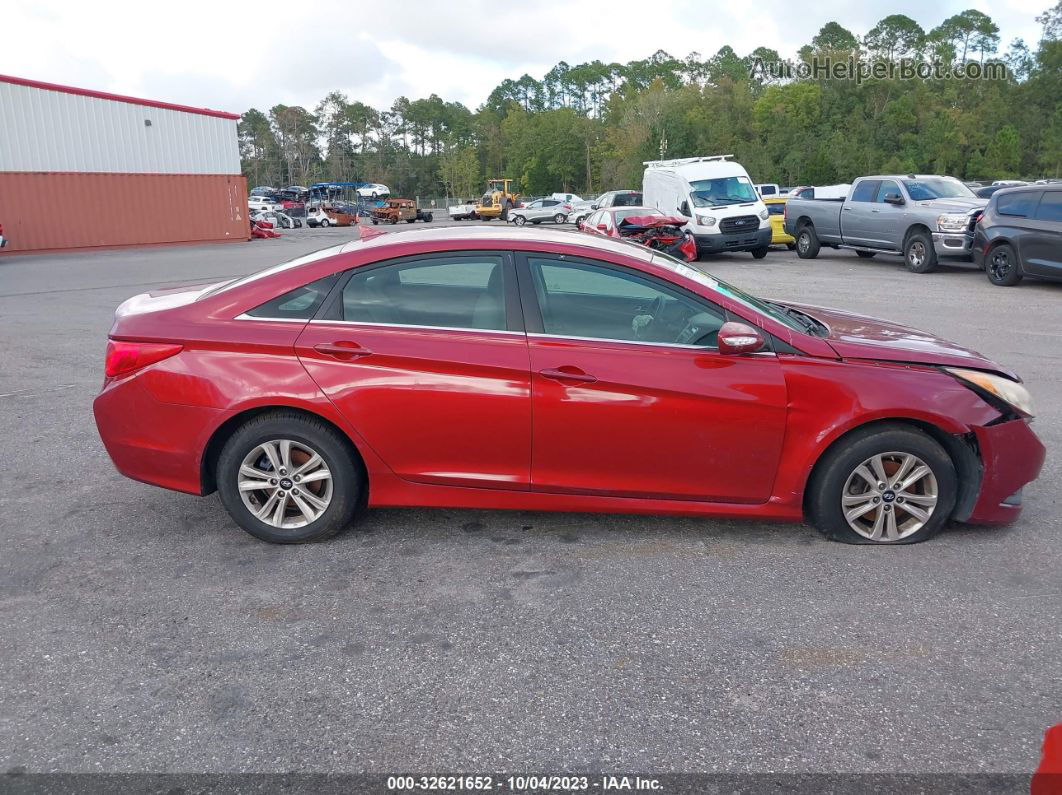 2014 Hyundai Sonata Gls Red vin: 5NPEB4AC4EH834847