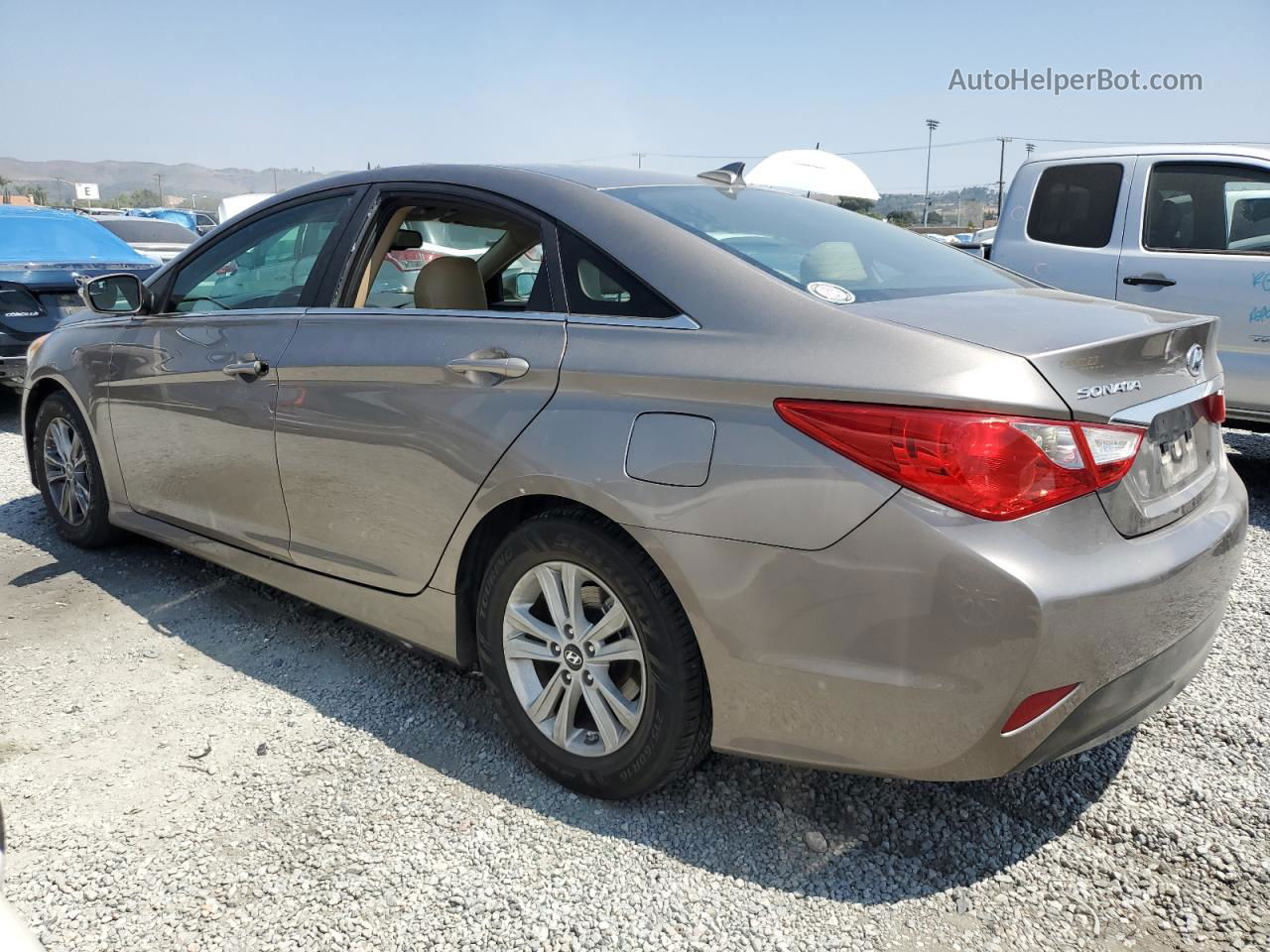 2014 Hyundai Sonata Gls Brown vin: 5NPEB4AC4EH935452