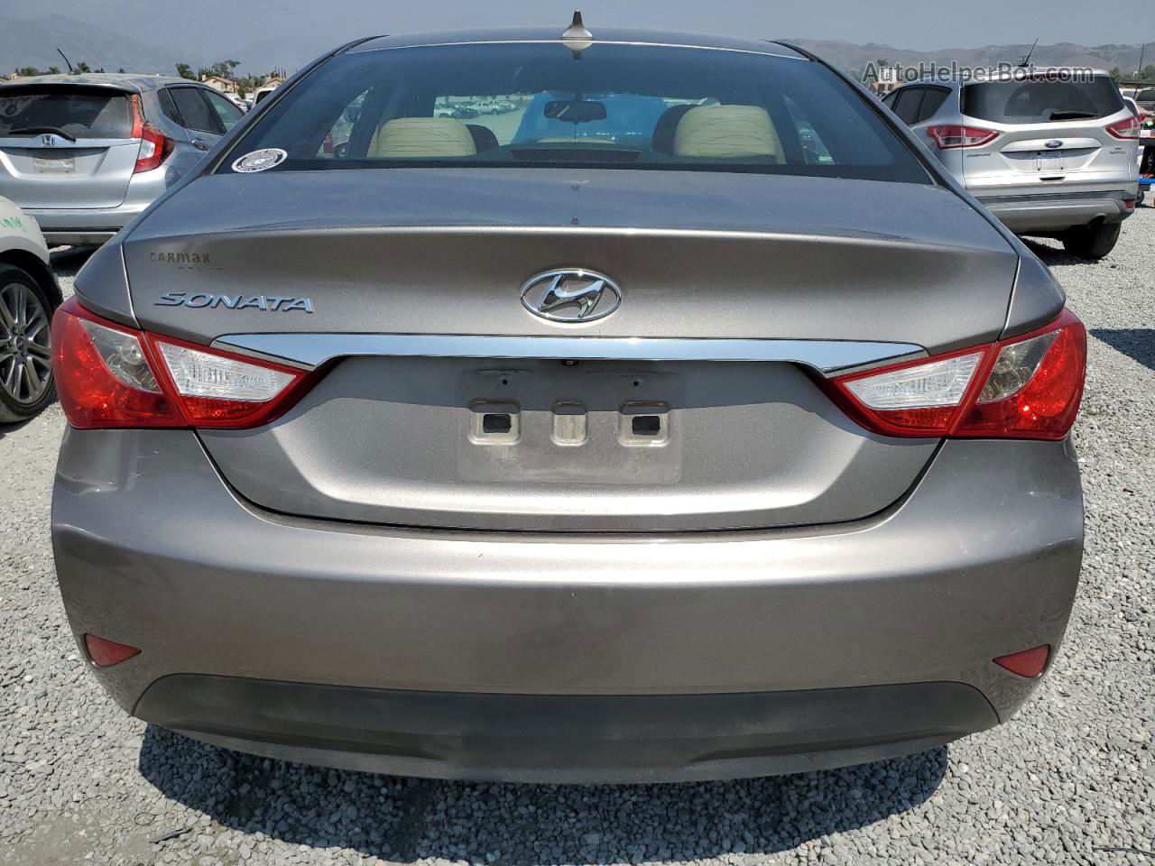 2014 Hyundai Sonata Gls Brown vin: 5NPEB4AC4EH935452