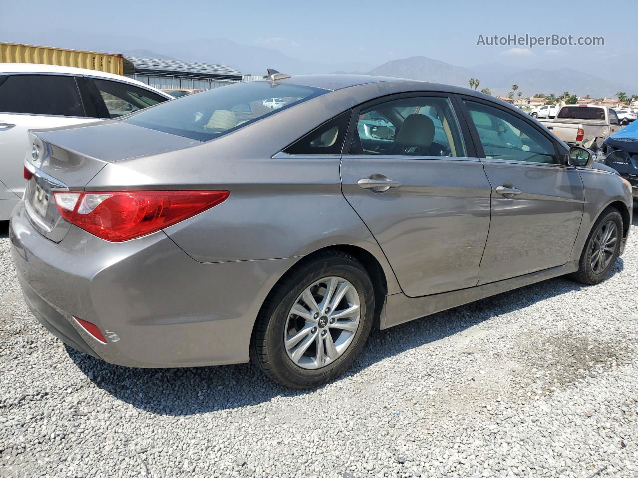 2014 Hyundai Sonata Gls Brown vin: 5NPEB4AC4EH935452