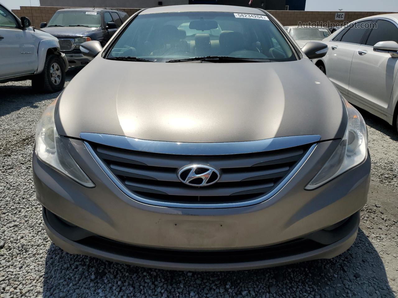 2014 Hyundai Sonata Gls Brown vin: 5NPEB4AC4EH935452