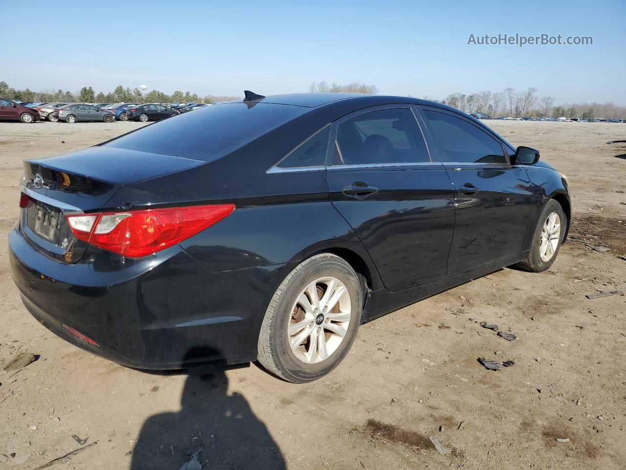 2012 Hyundai Sonata Gls Черный vin: 5NPEB4AC5CH379813