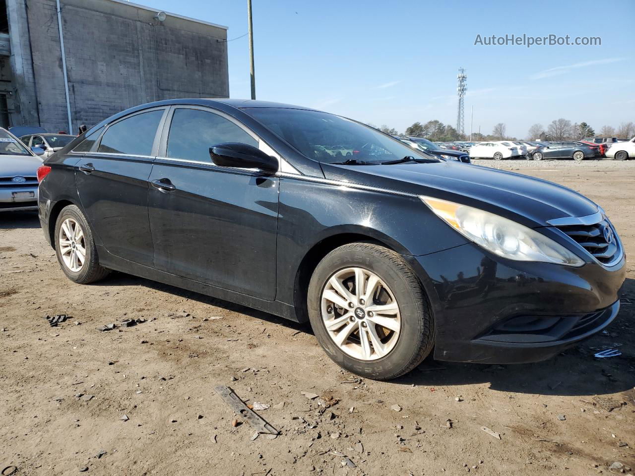 2012 Hyundai Sonata Gls Black vin: 5NPEB4AC5CH379813