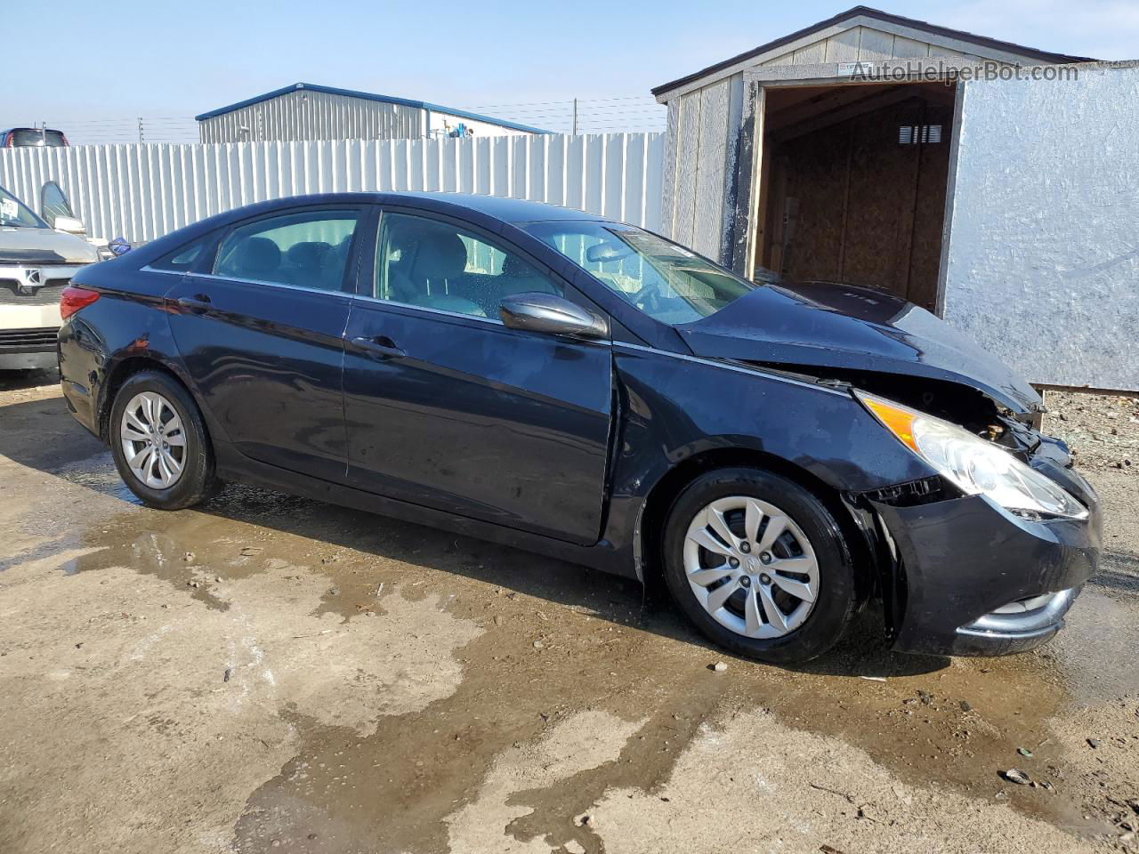 2012 Hyundai Sonata Gls Blue vin: 5NPEB4AC5CH405763