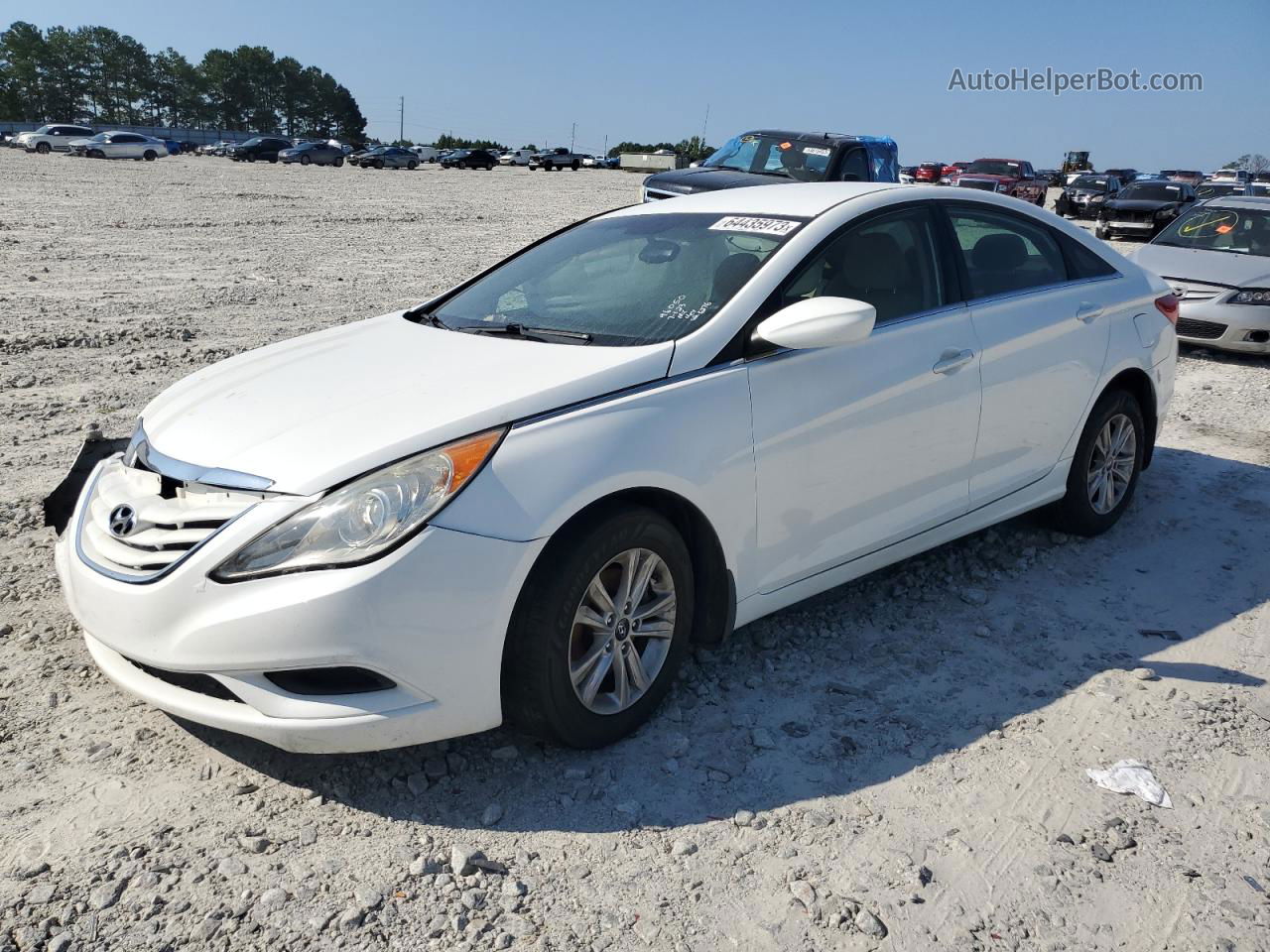 2012 Hyundai Sonata Gls White vin: 5NPEB4AC5CH416276