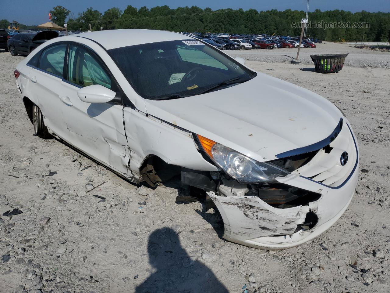 2012 Hyundai Sonata Gls White vin: 5NPEB4AC5CH416276