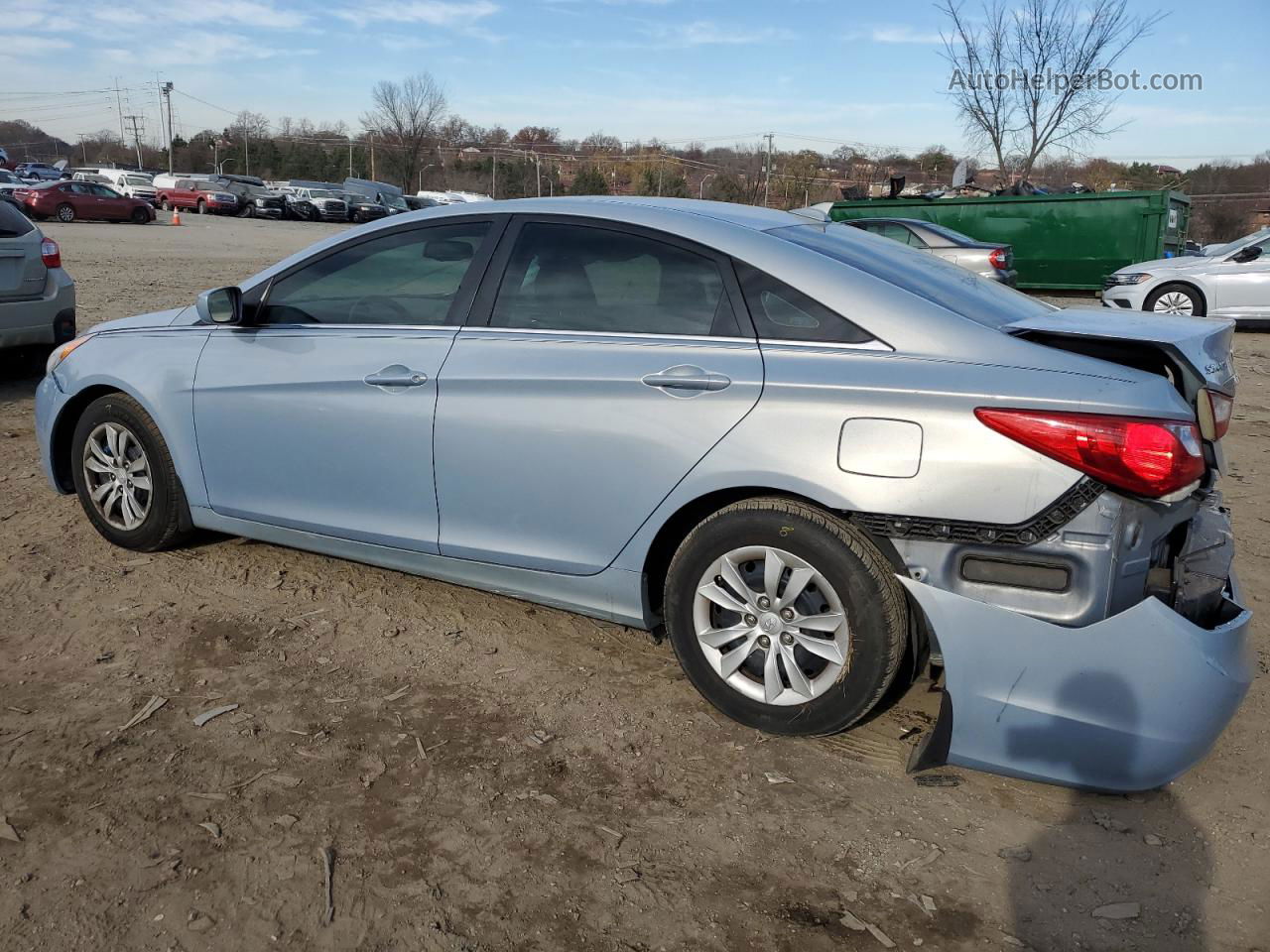 2012 Hyundai Sonata Gls Синий vin: 5NPEB4AC5CH489860