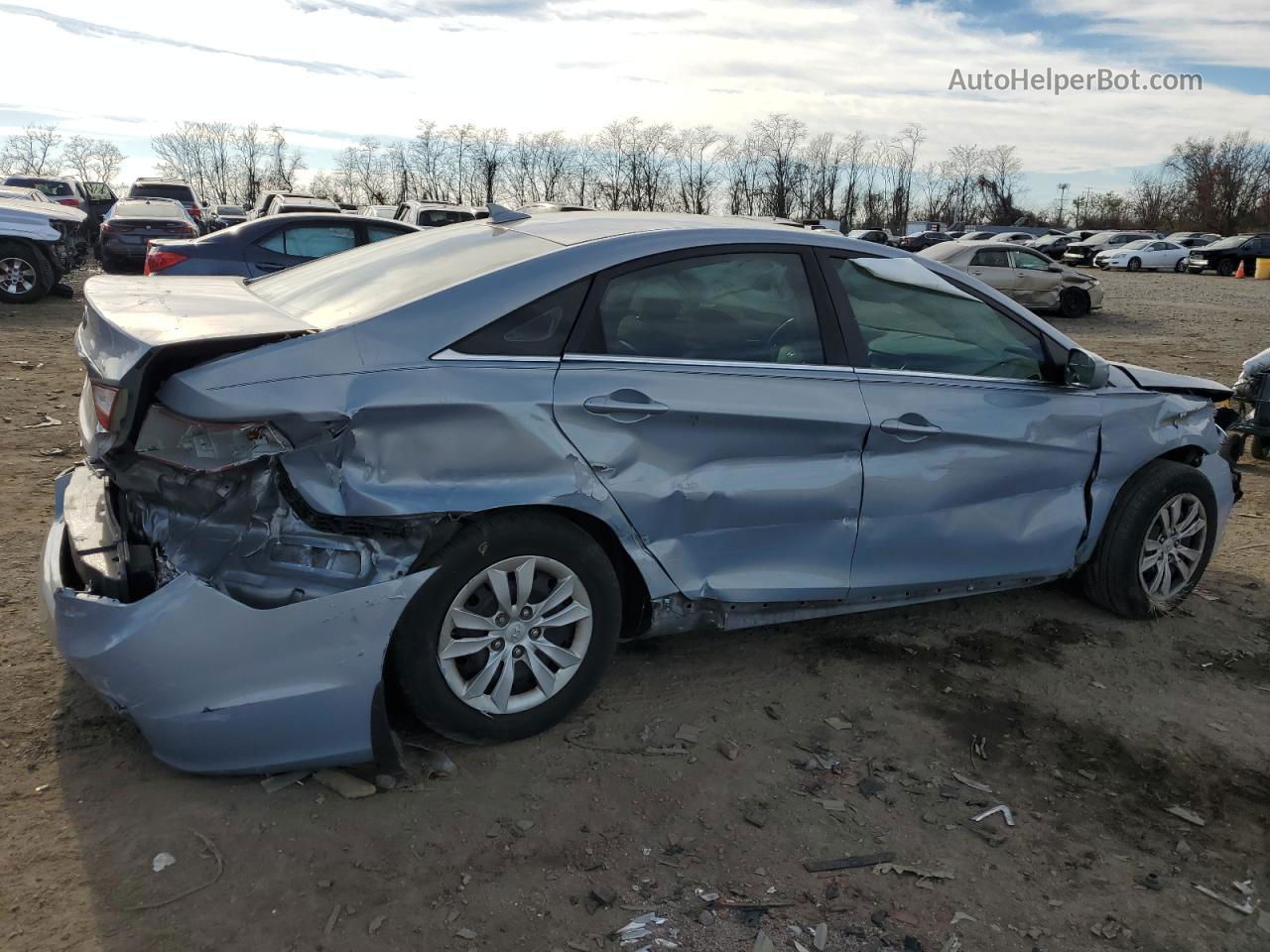 2012 Hyundai Sonata Gls Blue vin: 5NPEB4AC5CH489860