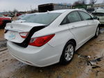 2013 Hyundai Sonata Gls White vin: 5NPEB4AC5DH639371