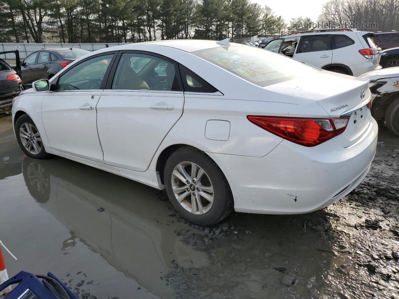 2013 Hyundai Sonata Gls White vin: 5NPEB4AC5DH640004