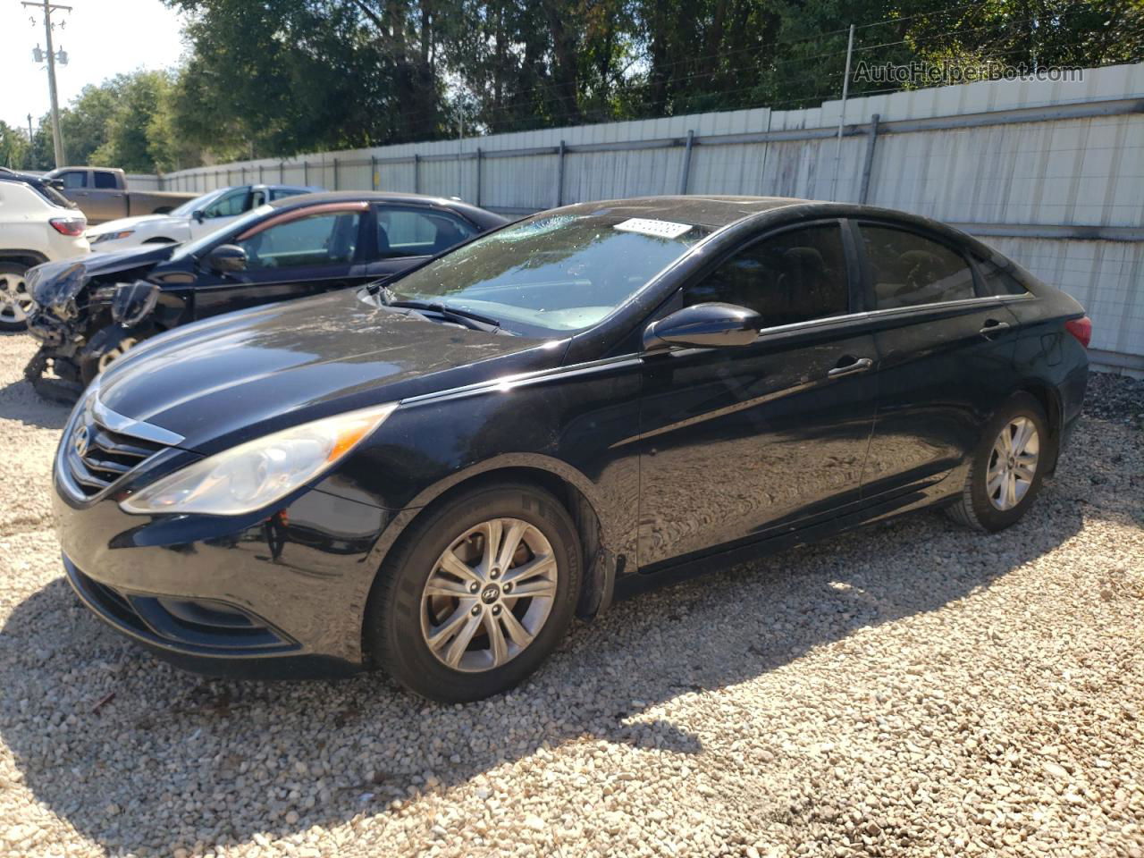 2013 Hyundai Sonata Gls Black vin: 5NPEB4AC5DH648989