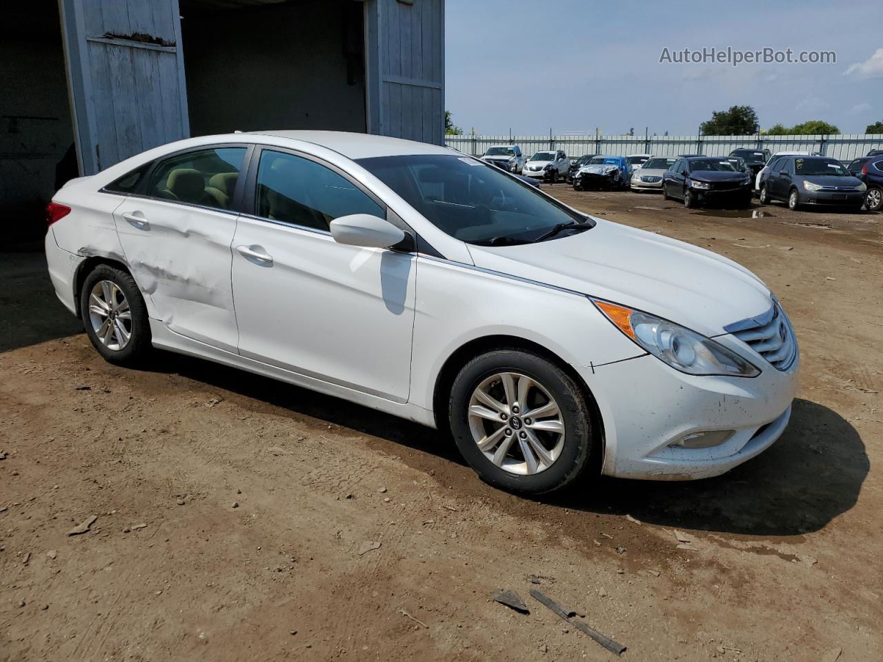 2013 Hyundai Sonata Gls Белый vin: 5NPEB4AC5DH672354