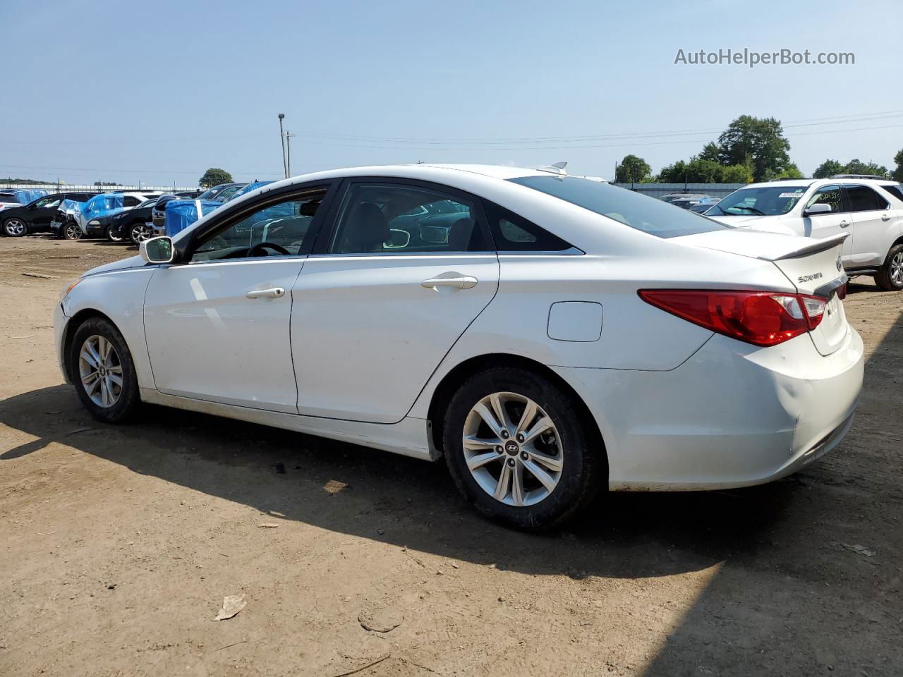 2013 Hyundai Sonata Gls White vin: 5NPEB4AC5DH672354