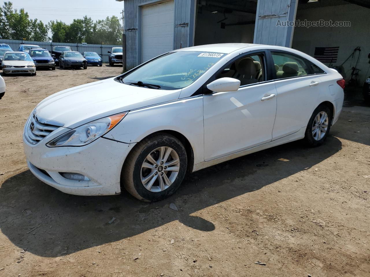 2013 Hyundai Sonata Gls White vin: 5NPEB4AC5DH672354