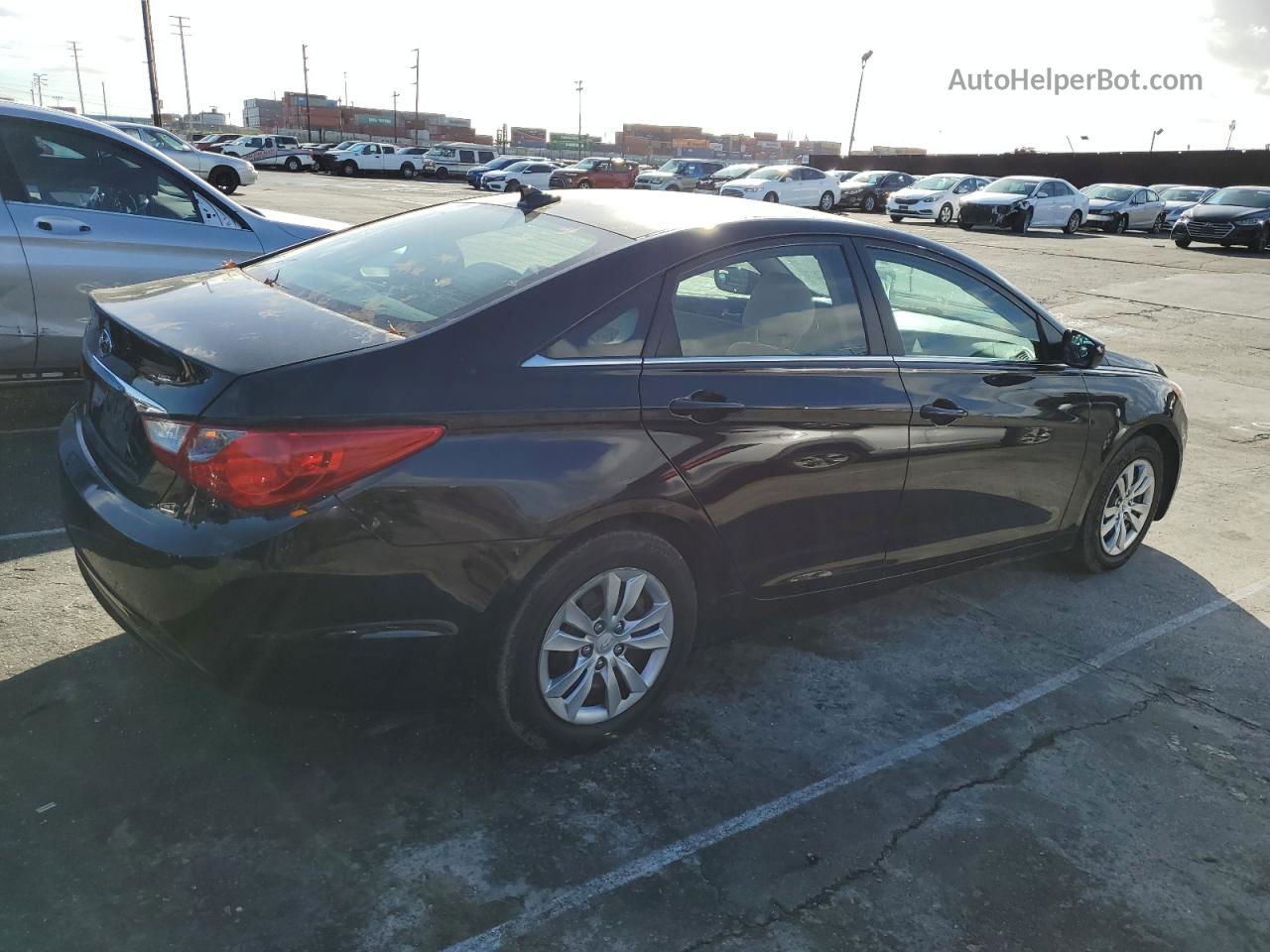 2012 Hyundai Sonata Gls Black vin: 5NPEB4AC6CH447990