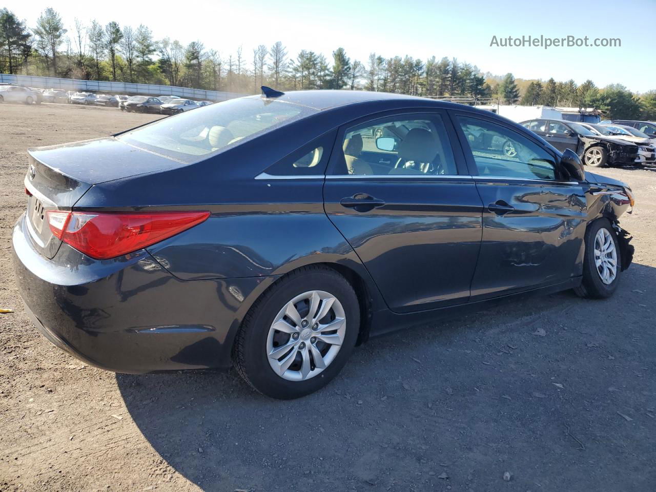 2012 Hyundai Sonata Gls Black vin: 5NPEB4AC6CH464787