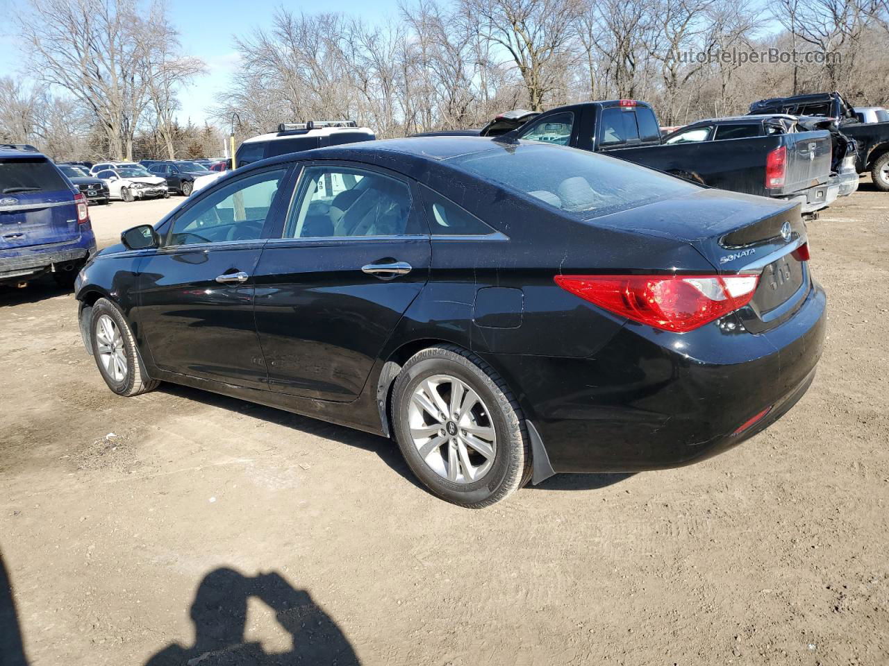 2013 Hyundai Sonata Gls Black vin: 5NPEB4AC6DH518686