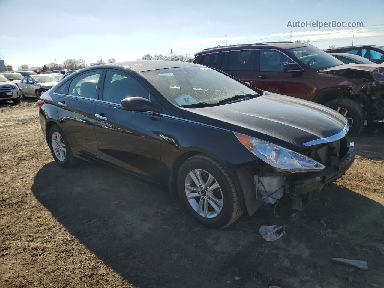 2013 Hyundai Sonata Gls Black vin: 5NPEB4AC6DH518686