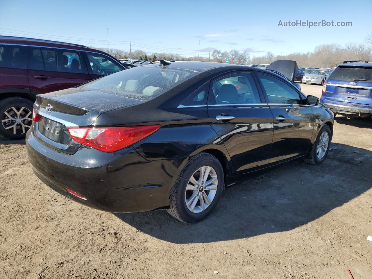 2013 Hyundai Sonata Gls Black vin: 5NPEB4AC6DH518686