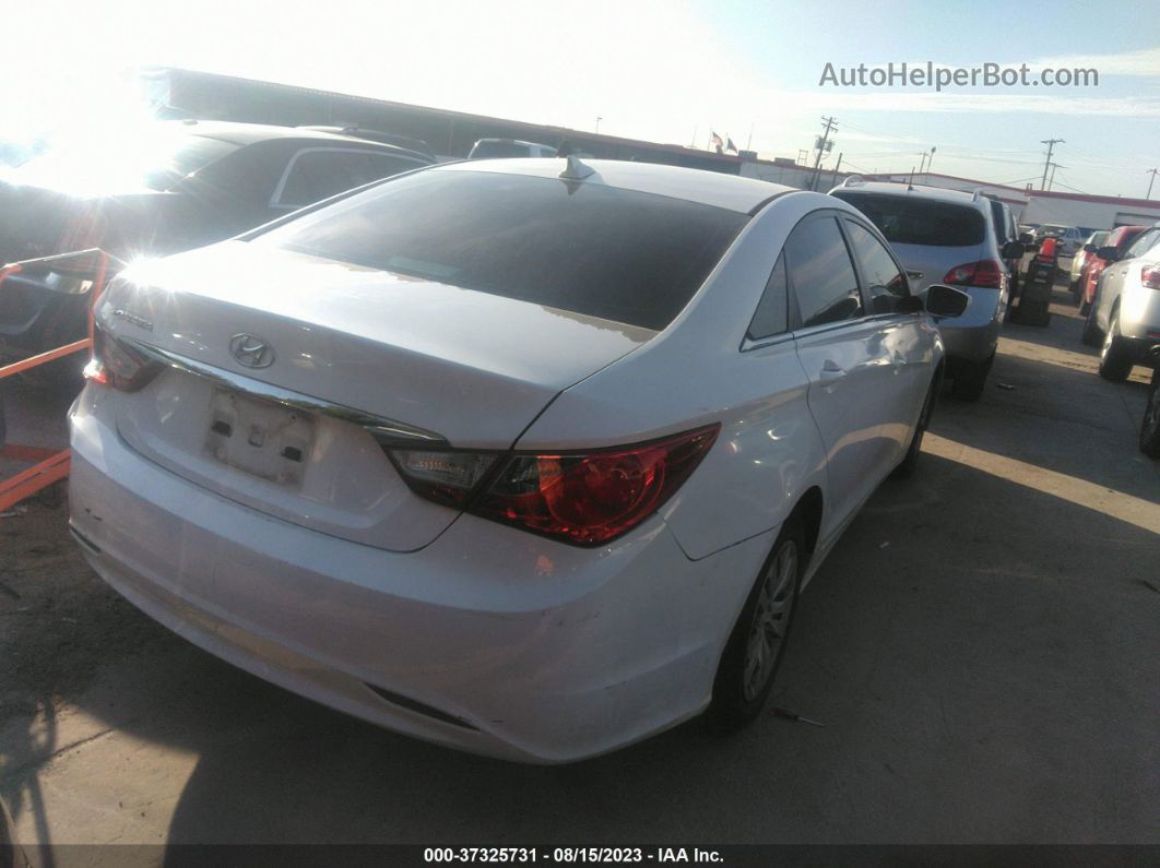 2013 Hyundai Sonata Gls White vin: 5NPEB4AC6DH586180