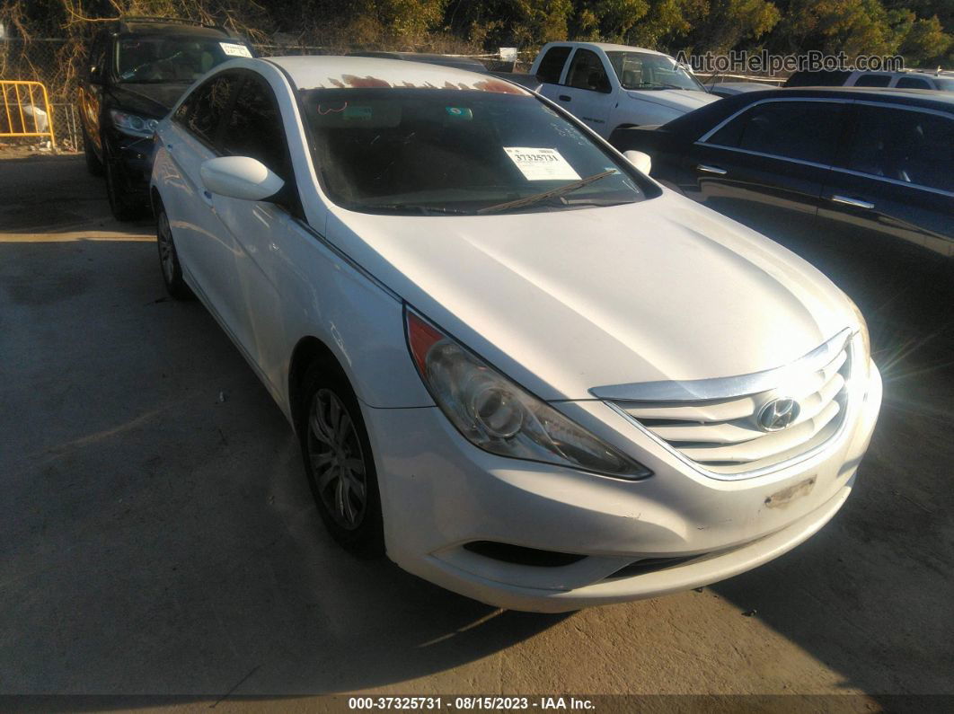 2013 Hyundai Sonata Gls White vin: 5NPEB4AC6DH586180