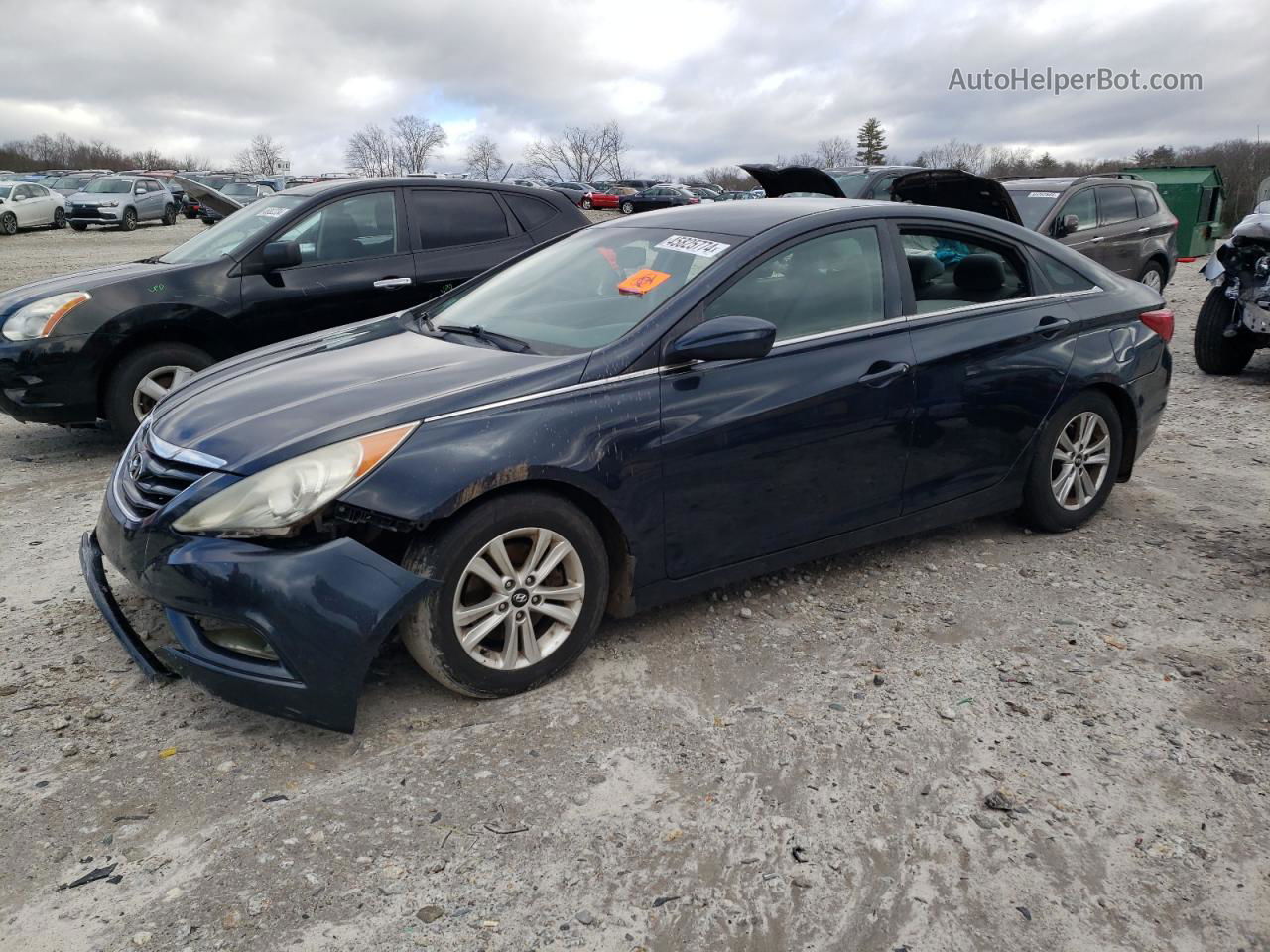 2013 Hyundai Sonata Gls Blue vin: 5NPEB4AC6DH635586