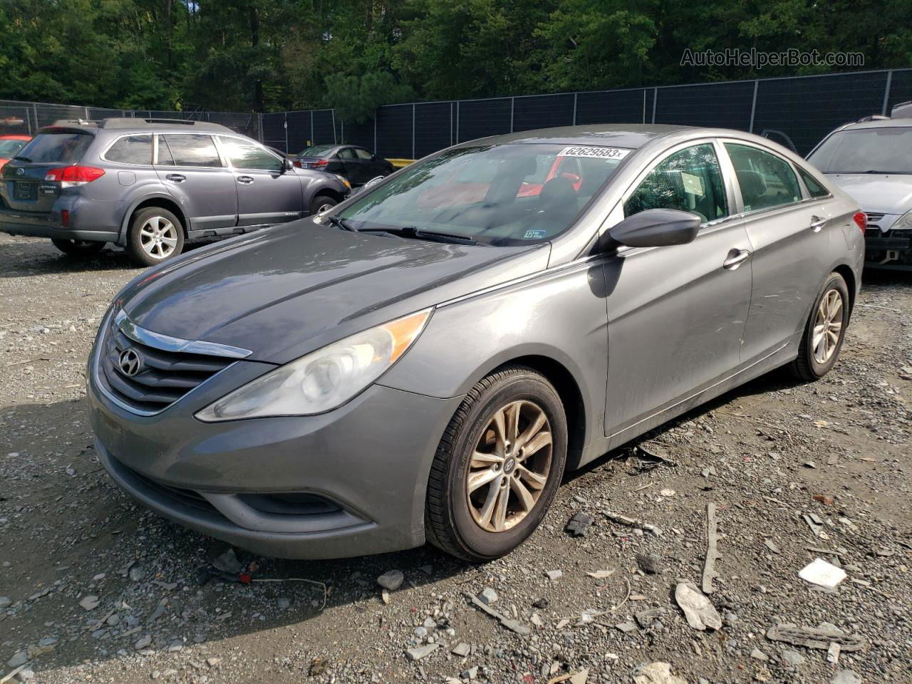 2013 Hyundai Sonata Gls Gray vin: 5NPEB4AC6DH674064