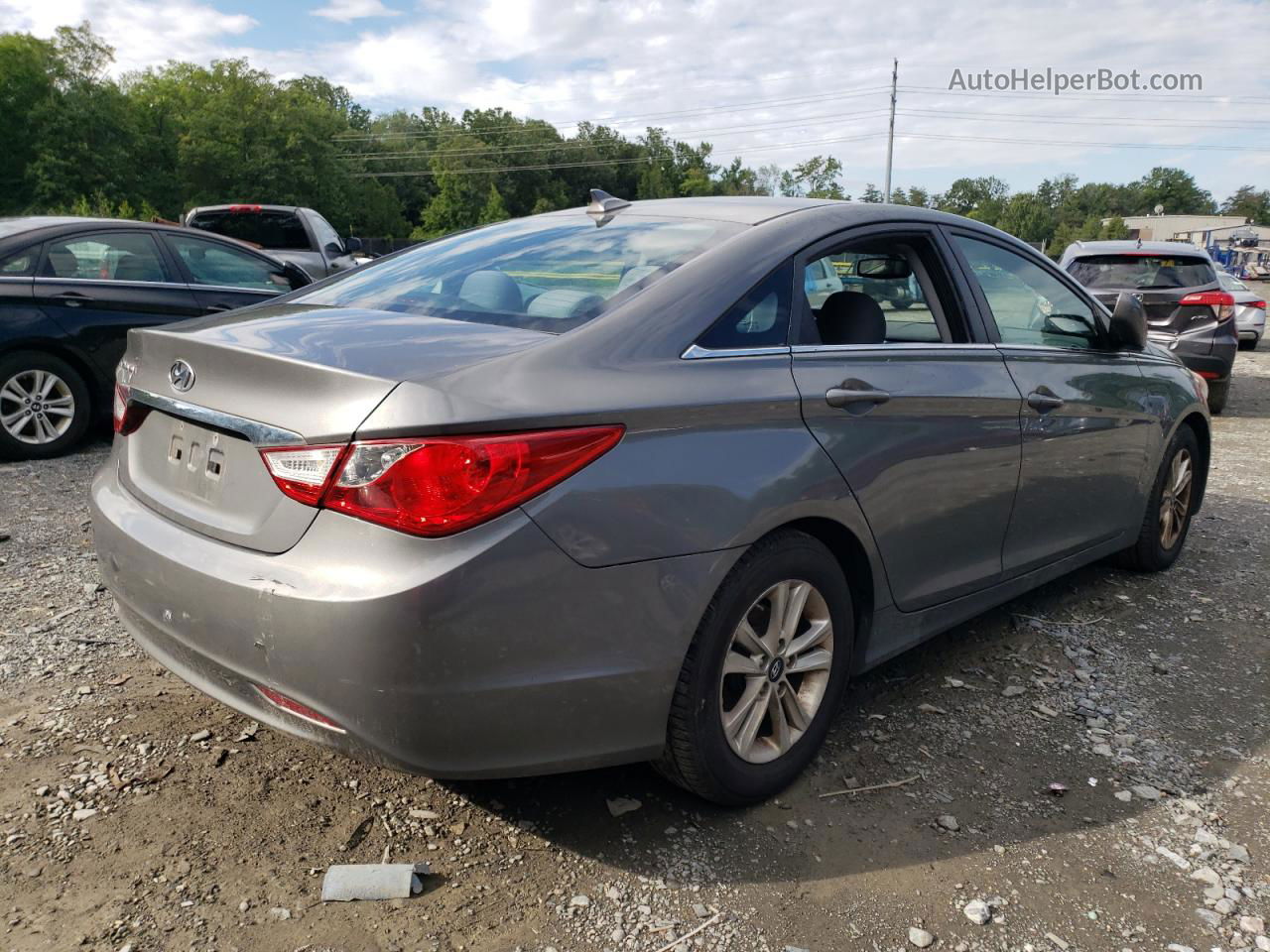 2013 Hyundai Sonata Gls Gray vin: 5NPEB4AC6DH674064