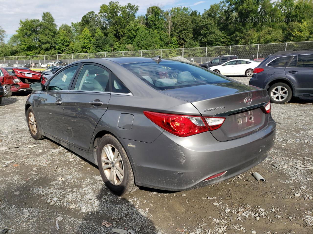 2013 Hyundai Sonata Gls Gray vin: 5NPEB4AC6DH674064