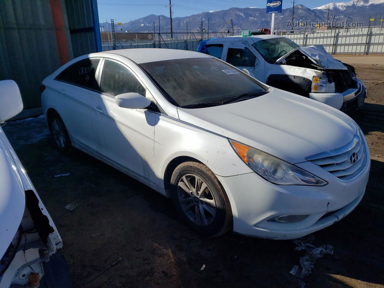 2013 Hyundai Sonata Gls White vin: 5NPEB4AC6DH759504