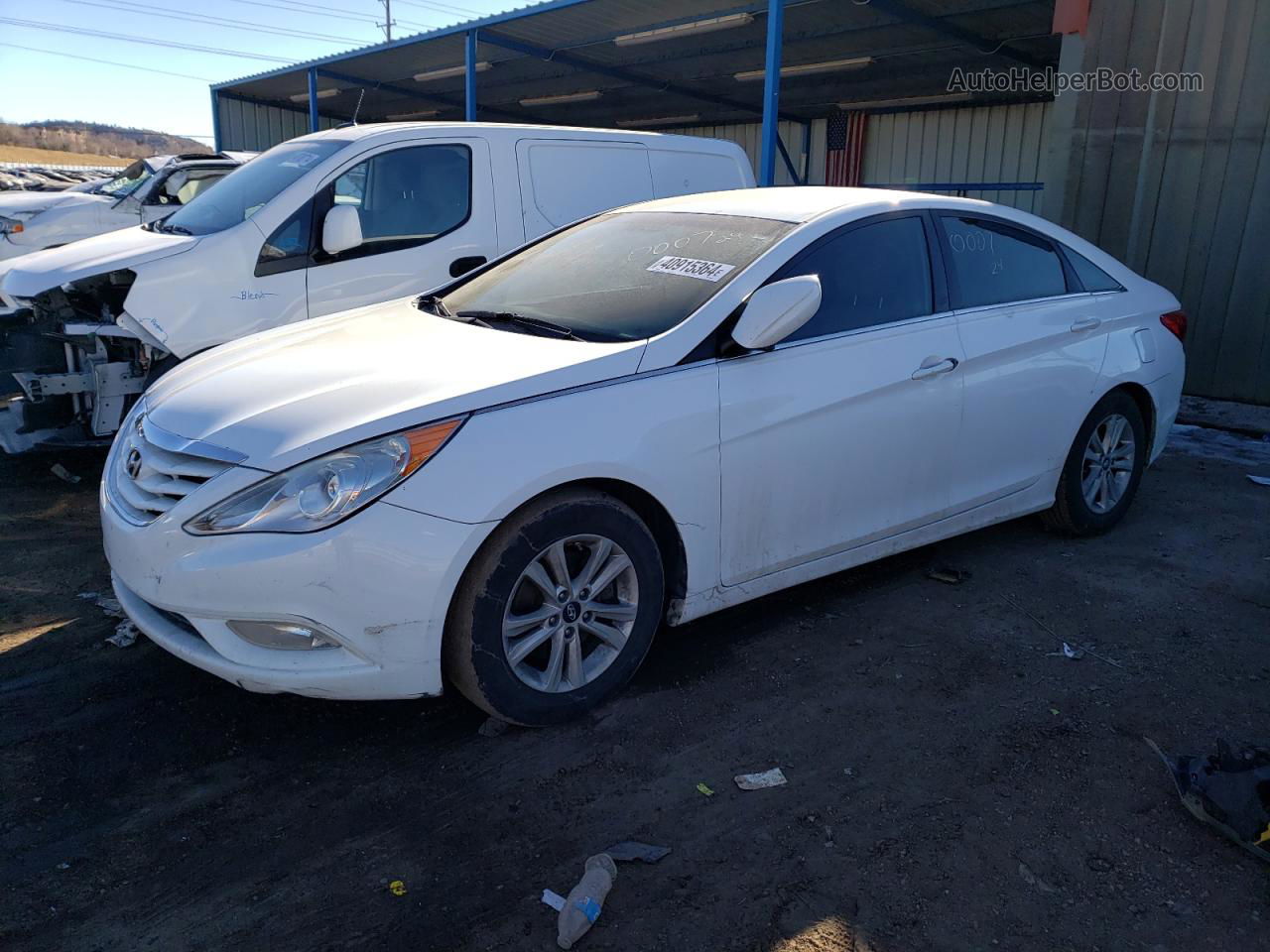 2013 Hyundai Sonata Gls Белый vin: 5NPEB4AC6DH759504