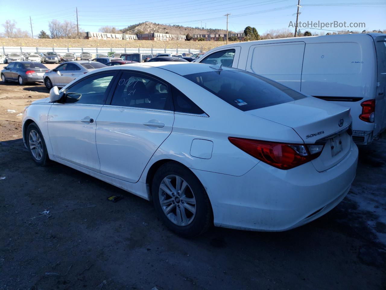 2013 Hyundai Sonata Gls White vin: 5NPEB4AC6DH759504