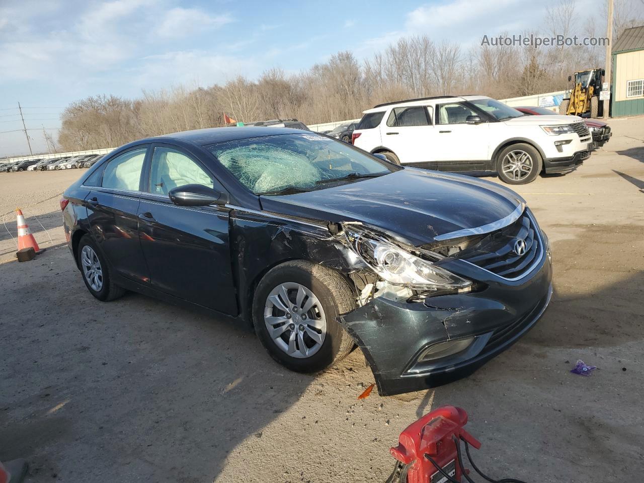 2012 Hyundai Sonata Gls Gray vin: 5NPEB4AC7CH309097