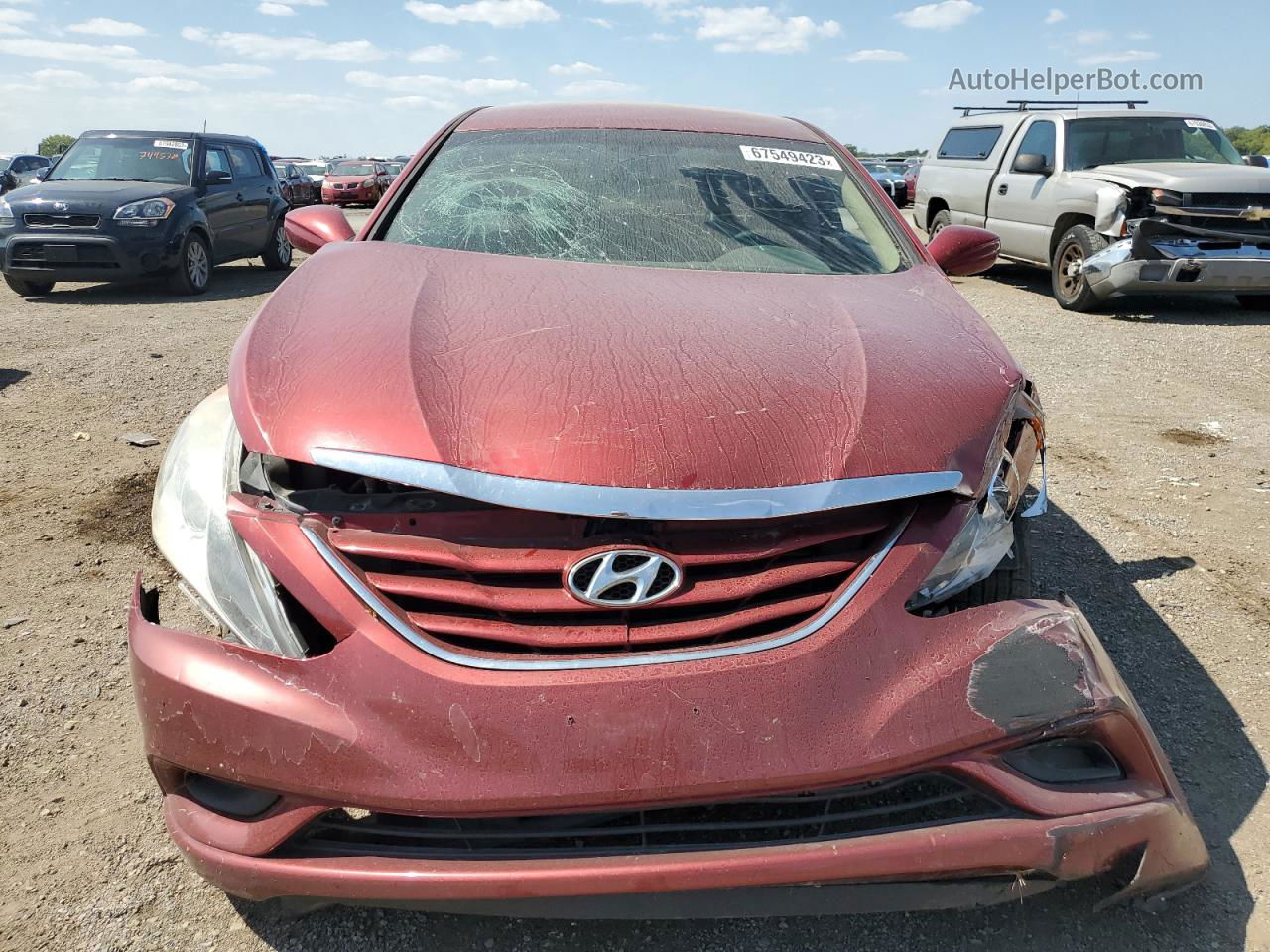 2012 Hyundai Sonata Gls Red vin: 5NPEB4AC7CH320228