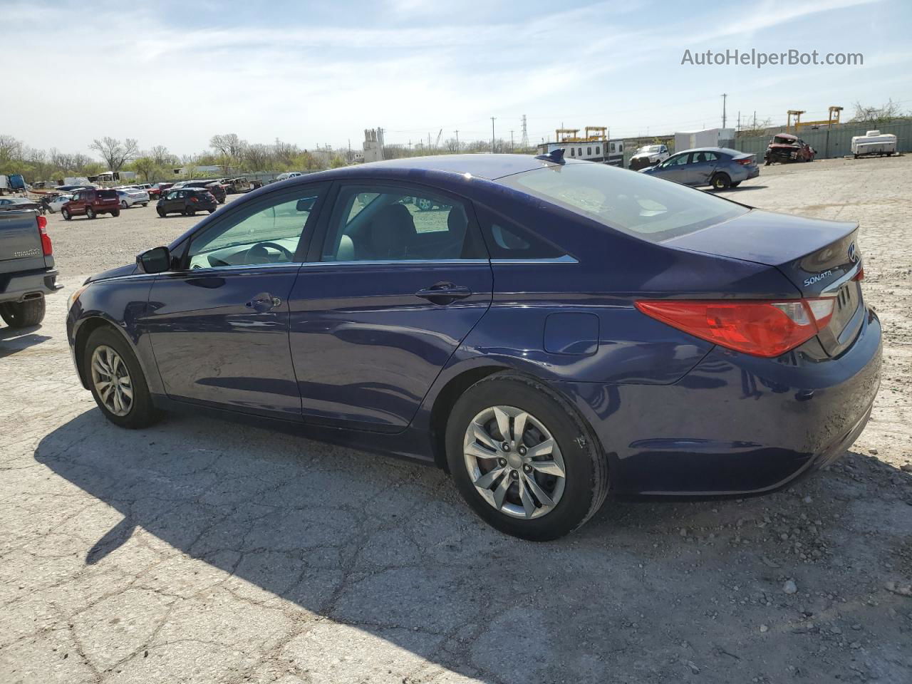 2012 Hyundai Sonata Gls Синий vin: 5NPEB4AC7CH413718