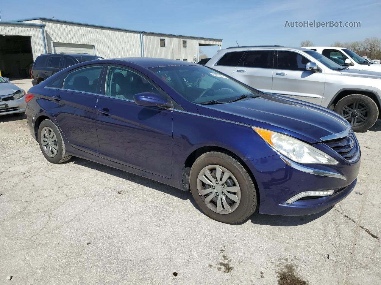 2012 Hyundai Sonata Gls Blue vin: 5NPEB4AC7CH413718