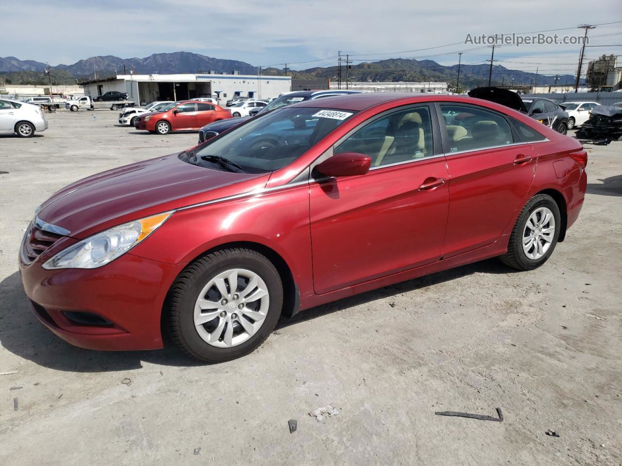 2013 Hyundai Sonata Gls Красный vin: 5NPEB4AC7DH507972