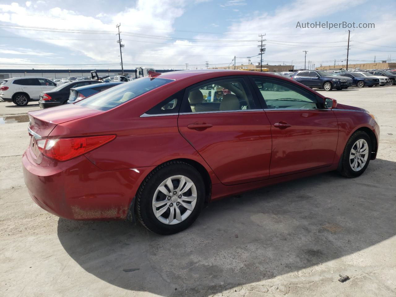 2013 Hyundai Sonata Gls Red vin: 5NPEB4AC7DH507972