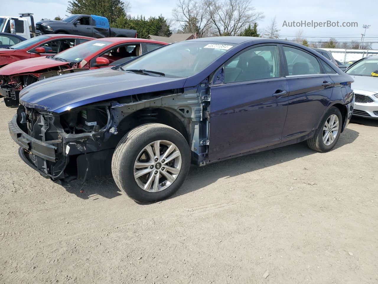 2013 Hyundai Sonata Gls Blue vin: 5NPEB4AC7DH514033