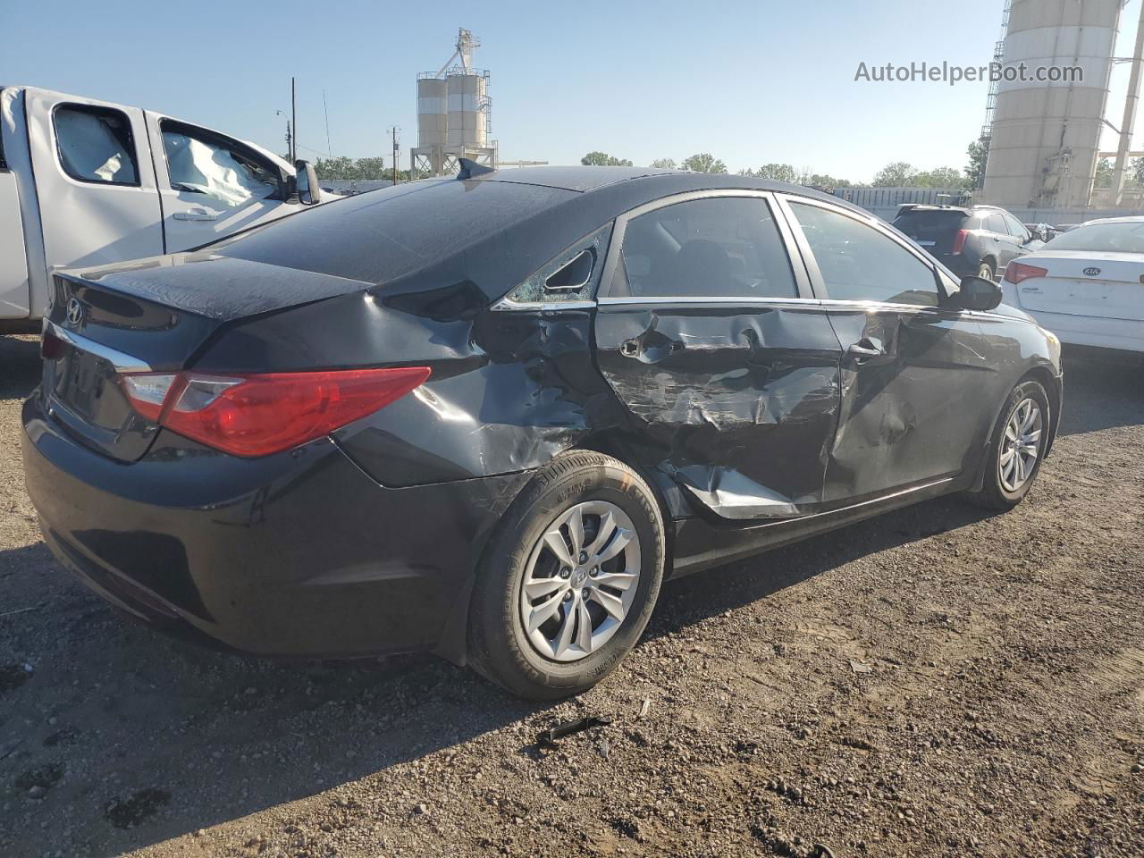 2013 Hyundai Sonata Gls Black vin: 5NPEB4AC7DH517417