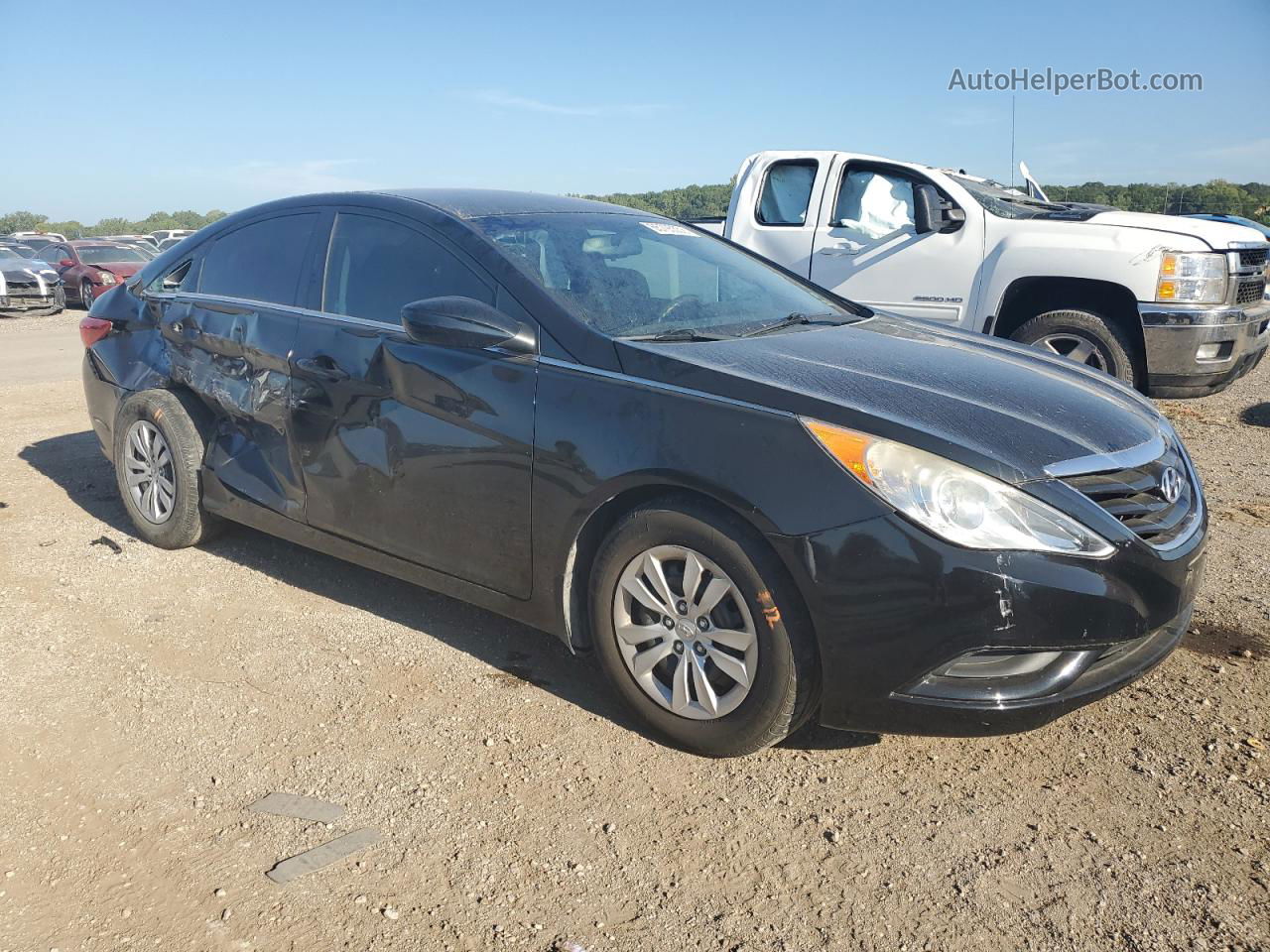 2013 Hyundai Sonata Gls Black vin: 5NPEB4AC7DH517417